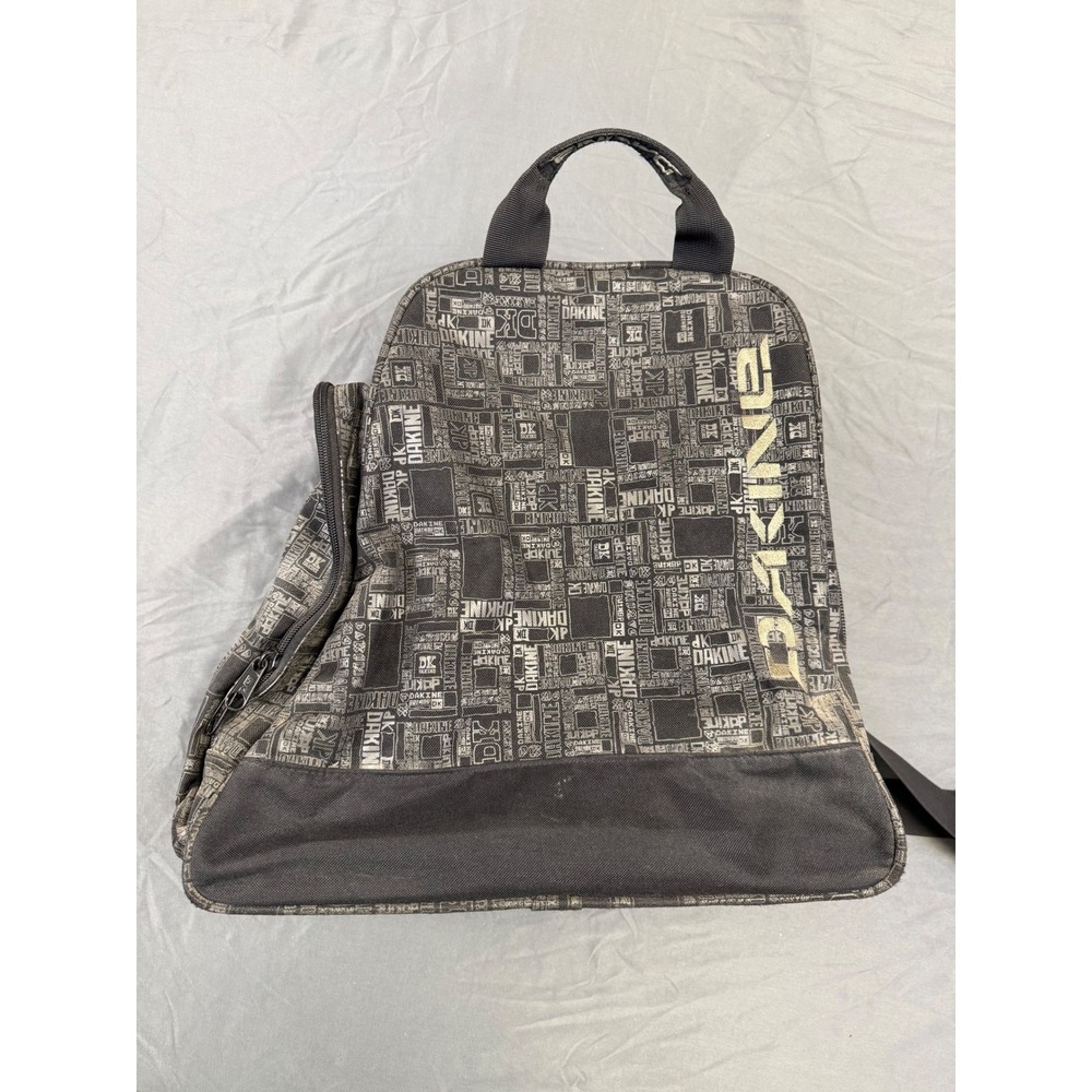 Dakine‎ Boot Bag 30L Ski Snowboard Gear Bag Black Grey Logo Print